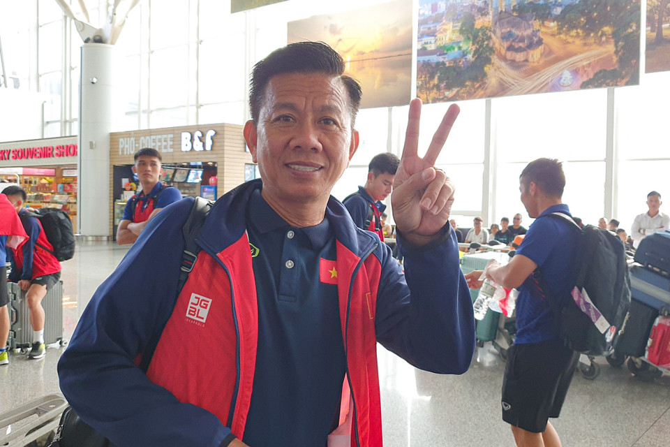 Huấn luyện viên trưởng Hoàng Anh Tuấn cho biết đội bóng 'luôn đặt mục tiêu làm thế nào chơi tốt nhất' trước các đối thủ. (Ảnh: Việt Anh/Vietnam+)