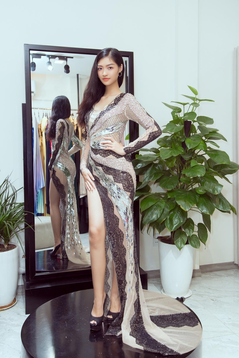 Với thế mạnh hình thể vượt trội, Kiều Loan đang là cái tên được công chúng kỳ vọng ở Miss Grand International 2019. (Ảnh: CTV/Vietnam+)