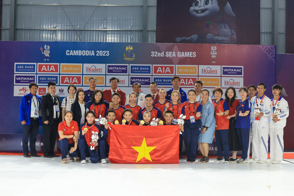 Mục tiêu ban đầu ban huấn luyện đề ra tại SEA Games 32 là đoạt từ 2-3 huy chương Vàng. (Ảnh: Hải An/Vietnam+)