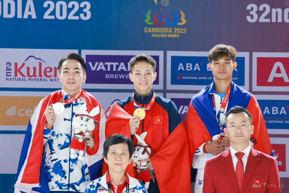 Đây là huy chương Vàng thứ 73 của đoàn Thể thao Việt Nam tại SEA Games 32. (Ảnh: Hải An/Vietnam+)
