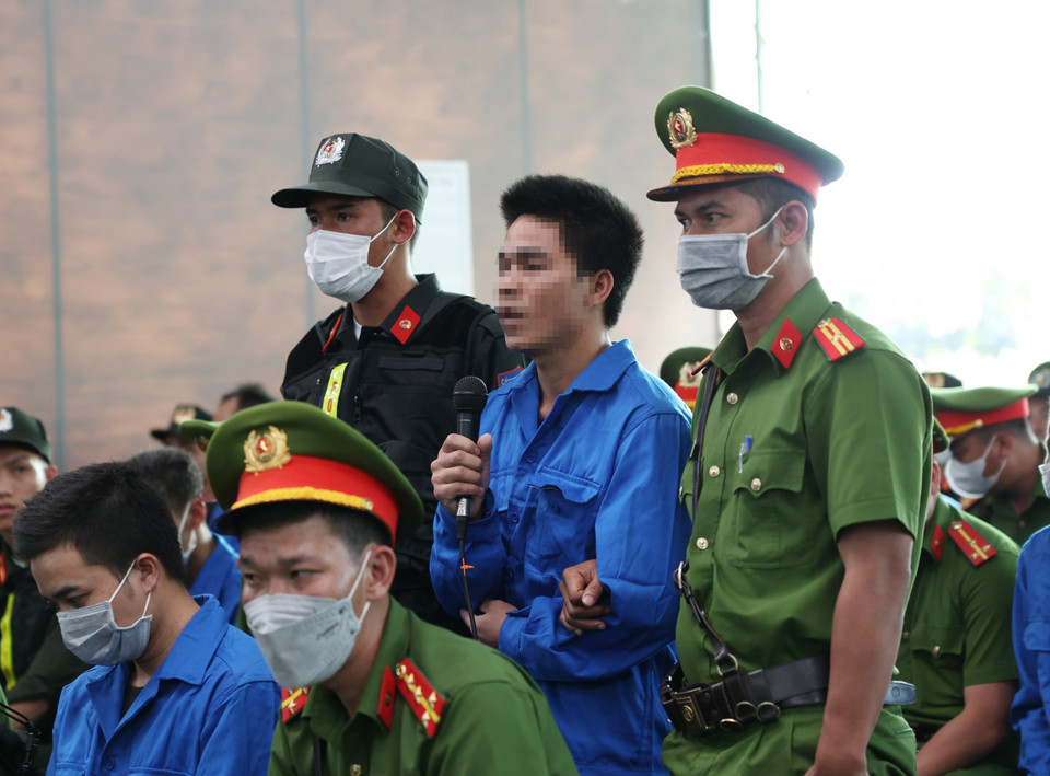 Nói lời sau cùng, các bị cáo đều ăn năn, hối cải và nhận thức rõ hành vi phạm tội. (Ảnh: TTXVN)