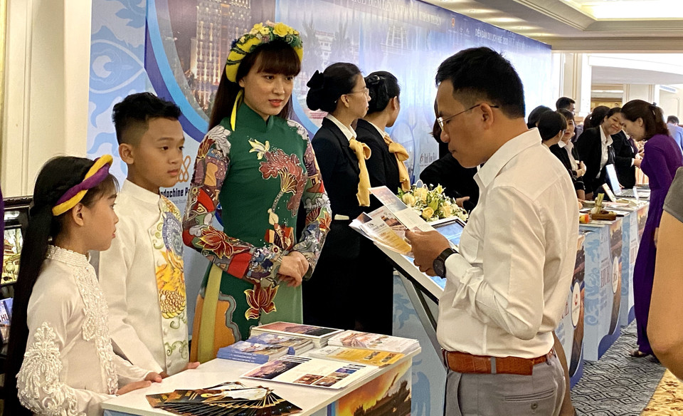 Thành phố Huế tổ chức Diễn đàn chủ đề 'Kết nối lữ hành-Huế, điểm đến an toàn và thân thiện.' (Ảnh: TTXVN)