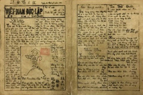 Sau gần 30 năm bôn ba ở nước ngoài, tháng 1/1941, Chủ tịch Hồ Chí Minh trở về Tổ quốc và sáng lập báo Việt Nam Độc lập (số đầu tiên được đánh số 101, ra ngày 1/8/1941) nhằm kêu gọi nhân dân đoàn kết vững bền cùng nhau cứu nước. (Ảnh: Tư liệu/TTXVN)