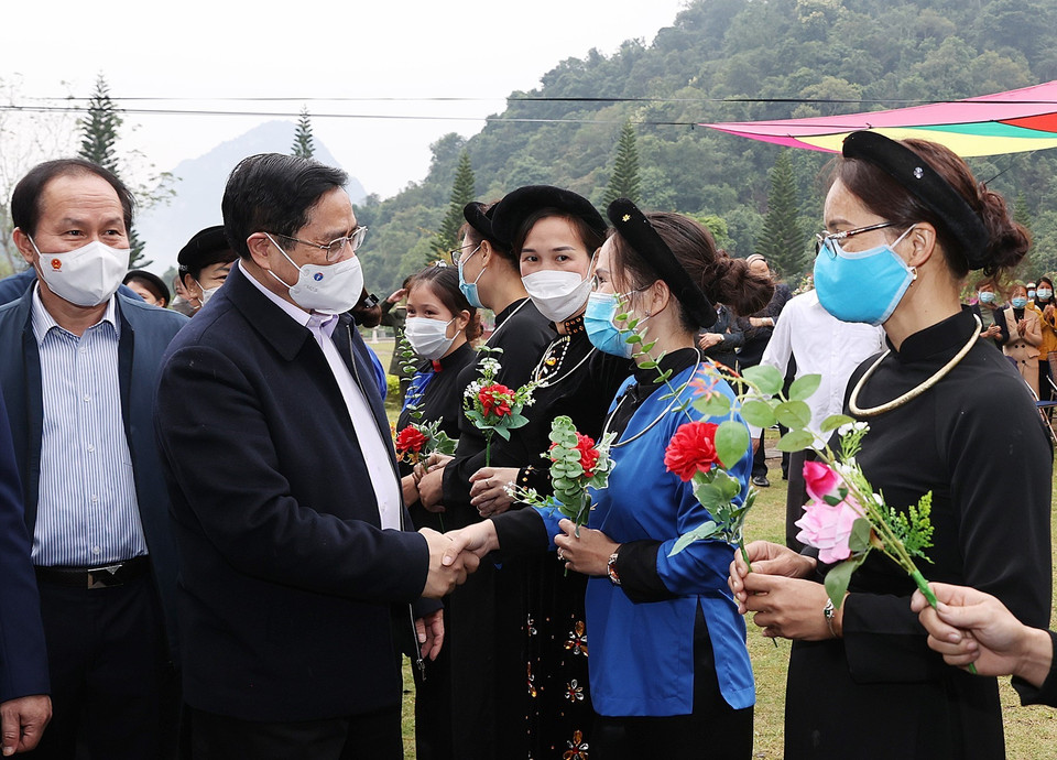 Ngày hội Đại đoàn kết toàn dân tộc được tổ chức nhân kỷ niệm 91 năm Ngày thành lập Mặt trận Dân tộc Thống nhất Việt Nam-Ngày truyền thống Mặt trận Tổ quốc Việt Nam (18/11/1930-18/11/2021). (Ảnh: Dương Giang/TTXVN)