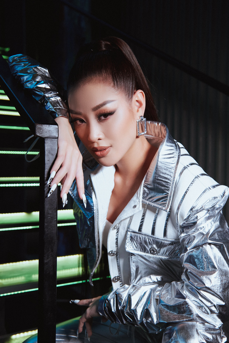 Trong hai năm nhiệm kỳ Hoa hậu, Khánh Vân đã để lại hình ảnh một hoa hậu giàu lòng nhân ái với các chương trình thiện nguyện đồng hành với trẻ em gái thiệt thòi. (Ảnh: CTV/Vietnam+)