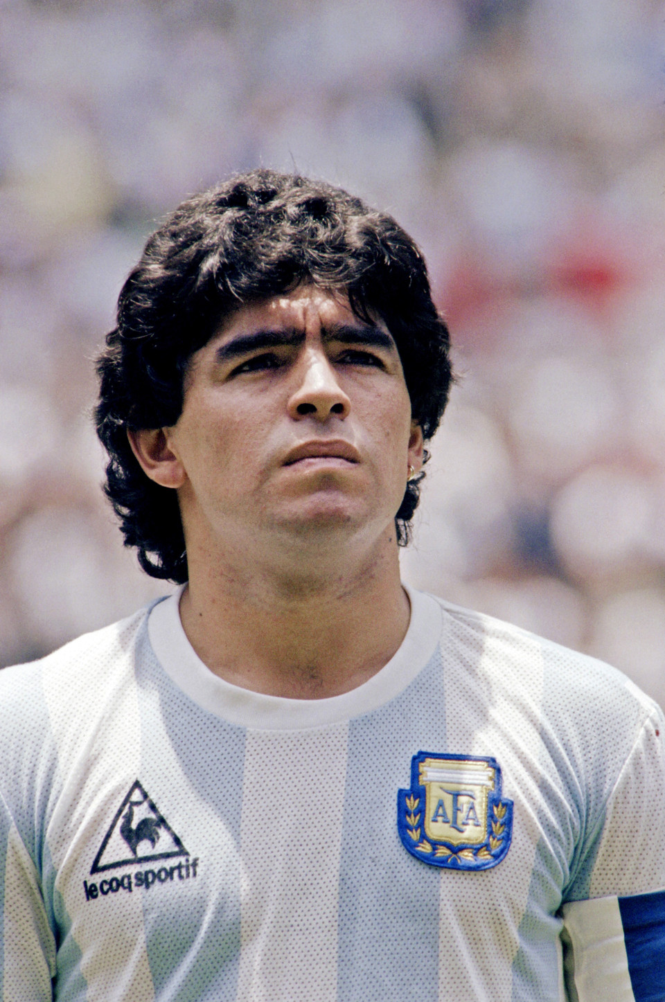 Tiền vệ Diego Maradona trong trận chung kết World Cup 1986 giữa tuyển Argentina và Đức ở Mexico ngày 29/6/1986 (Ảnh: AFP/TTXVN)