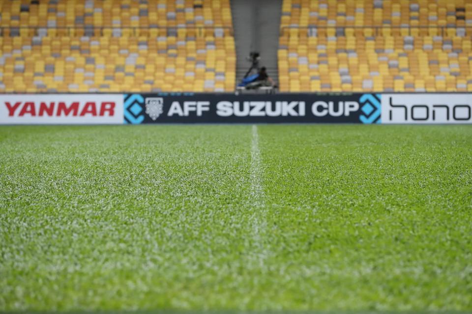 Ngày 11/12, đội tuyển Việt Nam sẽ thi đấu với đội tuyển Malaysia tại sân vận động quốc gia Bukit Jalil, trong khuôn khổ chung kết lượt đi AFF Suzuki Cup 2018. (Ảnh: Hoàng Linh/TTXVN)