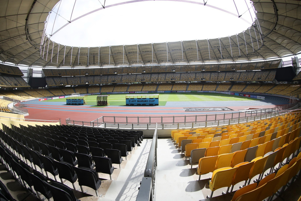 Toàn cảnh sân vận động Bukit Jalil. (Ảnh: Hoàng Linh/TTXVN)