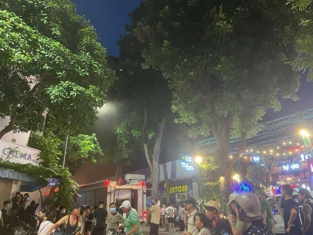 Hiện trường vụ cháy. (Ảnh: TTXVN)