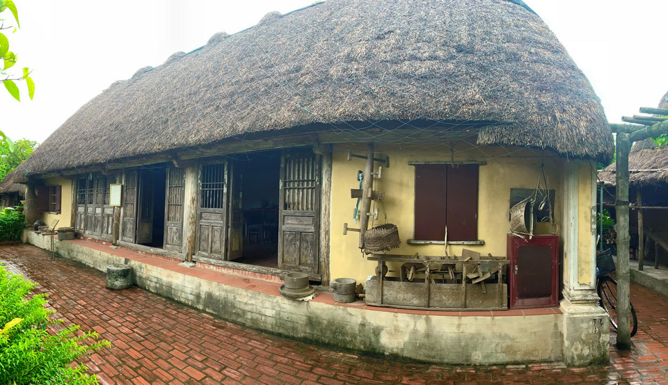 Bảo tàng Đồng Quê nằm khiêm nhường tại thôn Bỉnh Di, xã Giao Thịnh, huyện Giao Thủy, tỉnh Nam Định là một trong số hiếm hoi Bảo tàng về văn hóa đồng quê do tư nhân thành lập. (Ảnh: Xuân Mai/Vietnam+)