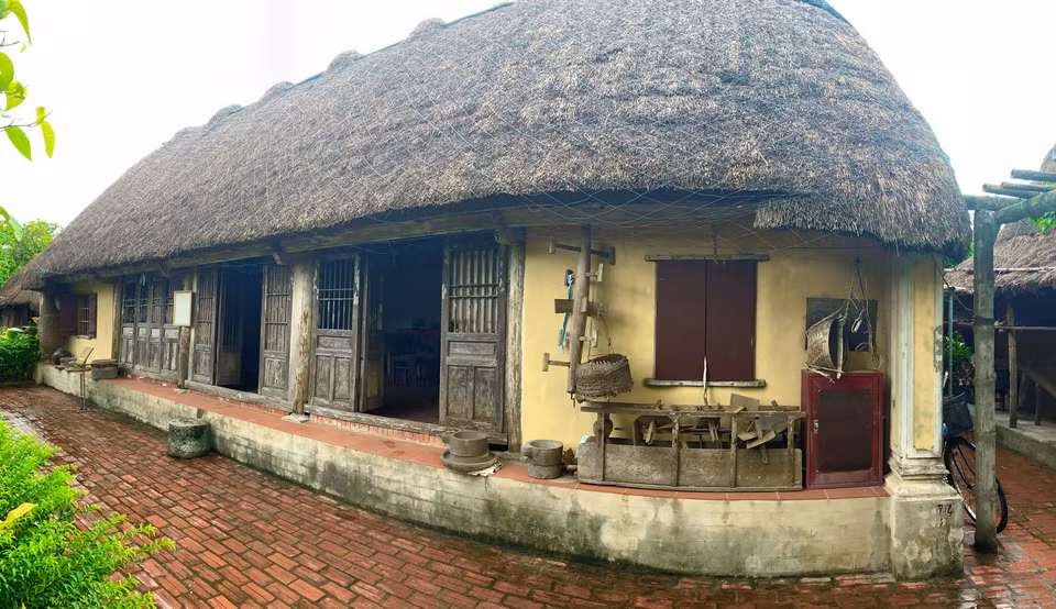 Bảo tàng Đồng Quê nằm khiêm nhường tại thôn Bỉnh Di, xã Giao Thịnh, huyện Giao Thủy, tỉnh Nam Định là một trong số hiếm hoi Bảo tàng về văn hóa đồng quê do tư nhân thành lập. (Ảnh: Xuân Mai/Vietnam+)