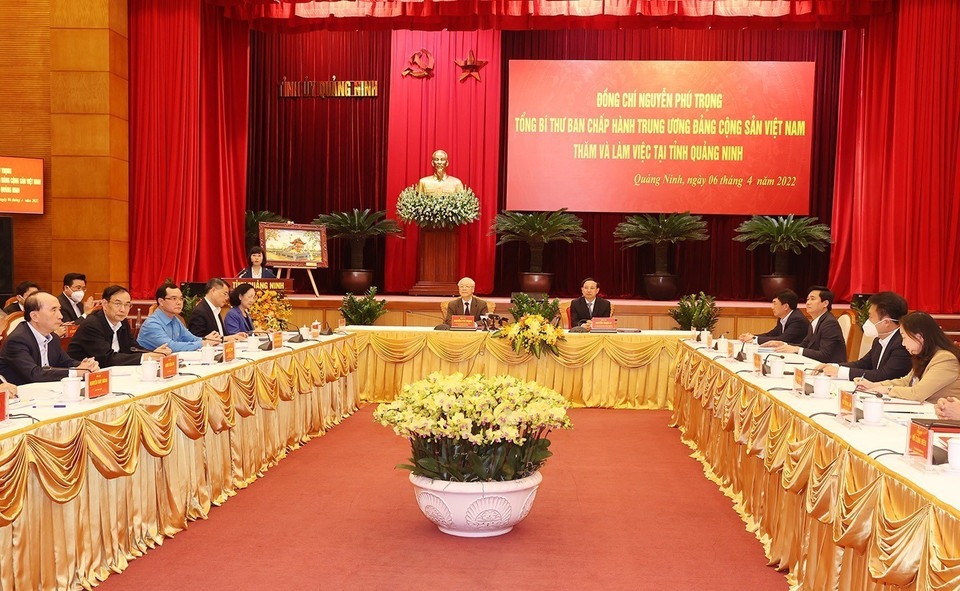 Quang cảnh buổi làm việc. (Ảnh: Trí Dũng/TTXVN)