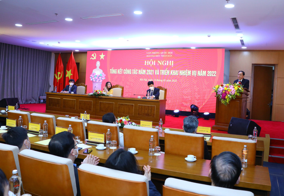 Phó Chủ tịch Thường trực Quốc hội Trần Thanh Mẫn phát biểu. (Ảnh: Văn Điệp/TTXVN)