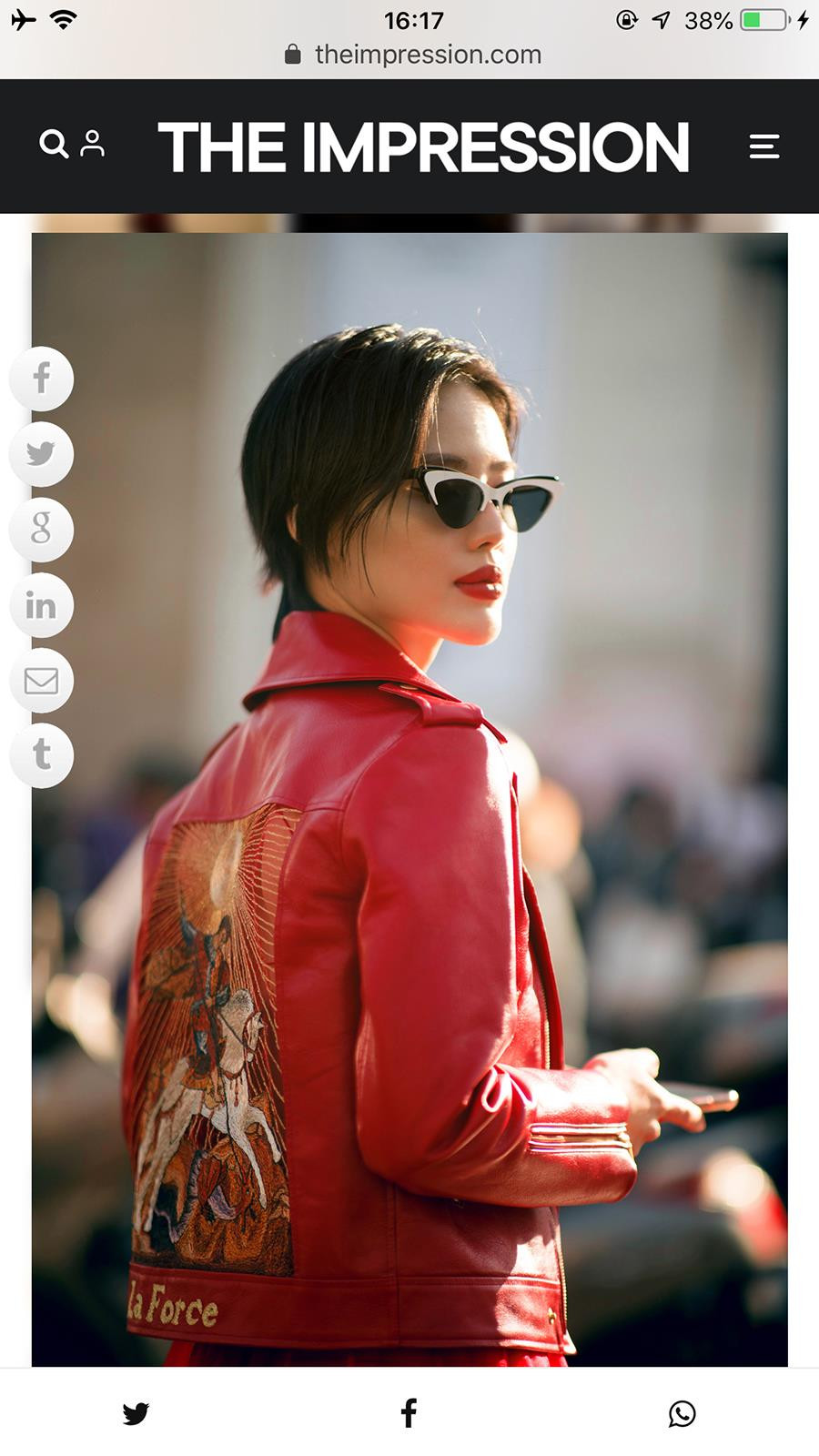 Hình ảnh Khánh Linh trên The Impression. (Ảnh: CTV/Vietnam+)