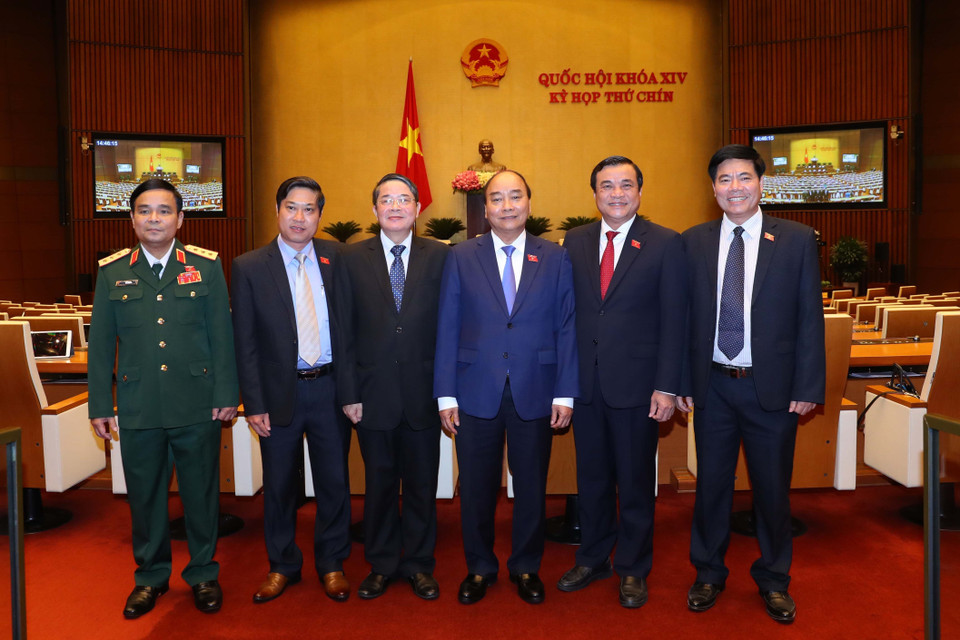 Thủ tướng Nguyễn Xuân Phúc và các đại biểu tại lễ bế mạc. (Ảnh: Thống Nhất/TTXVN)