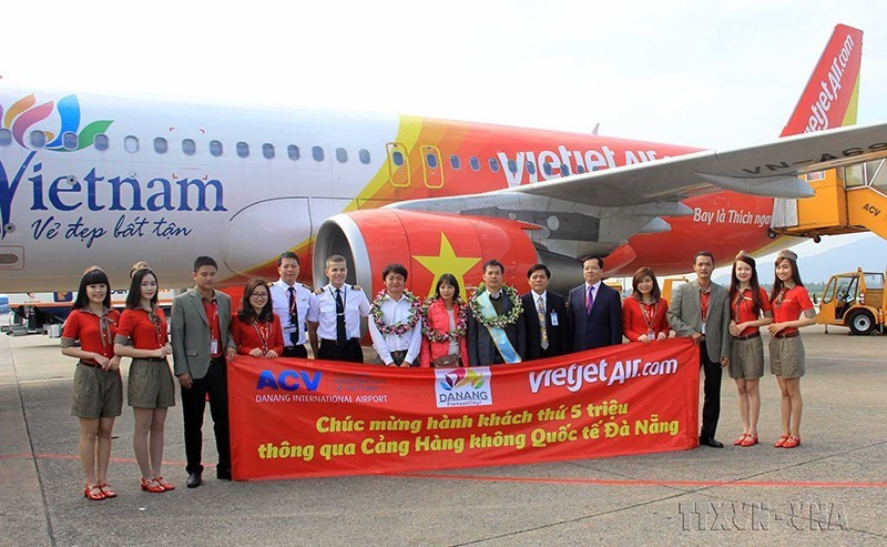 Cảng Hàng không Quốc tế Đà Nẵng - cảng hàng không lớn thứ 3 tại Việt Nam. (Ảnh: TTXVN phát)