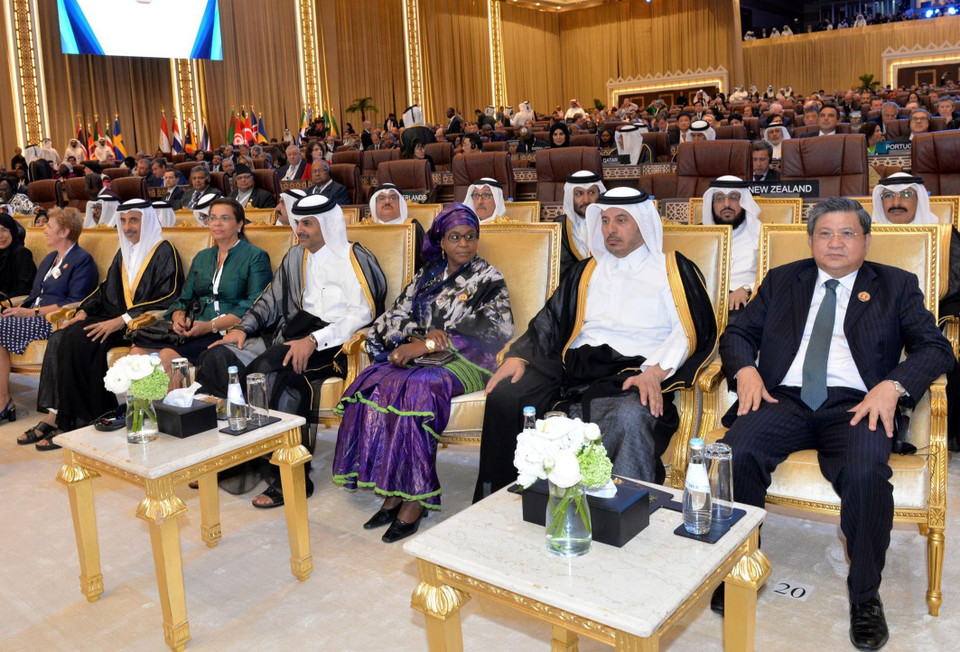 Ông Nguyễn Văn Giàu, Phó Chủ tịch IPU, Chủ nhiệm Ủy ban Đối ngoại của Quốc hội và các đại biểu dự phiên khai mạc. (Ảnh: Trọng Đức/TTXVN)