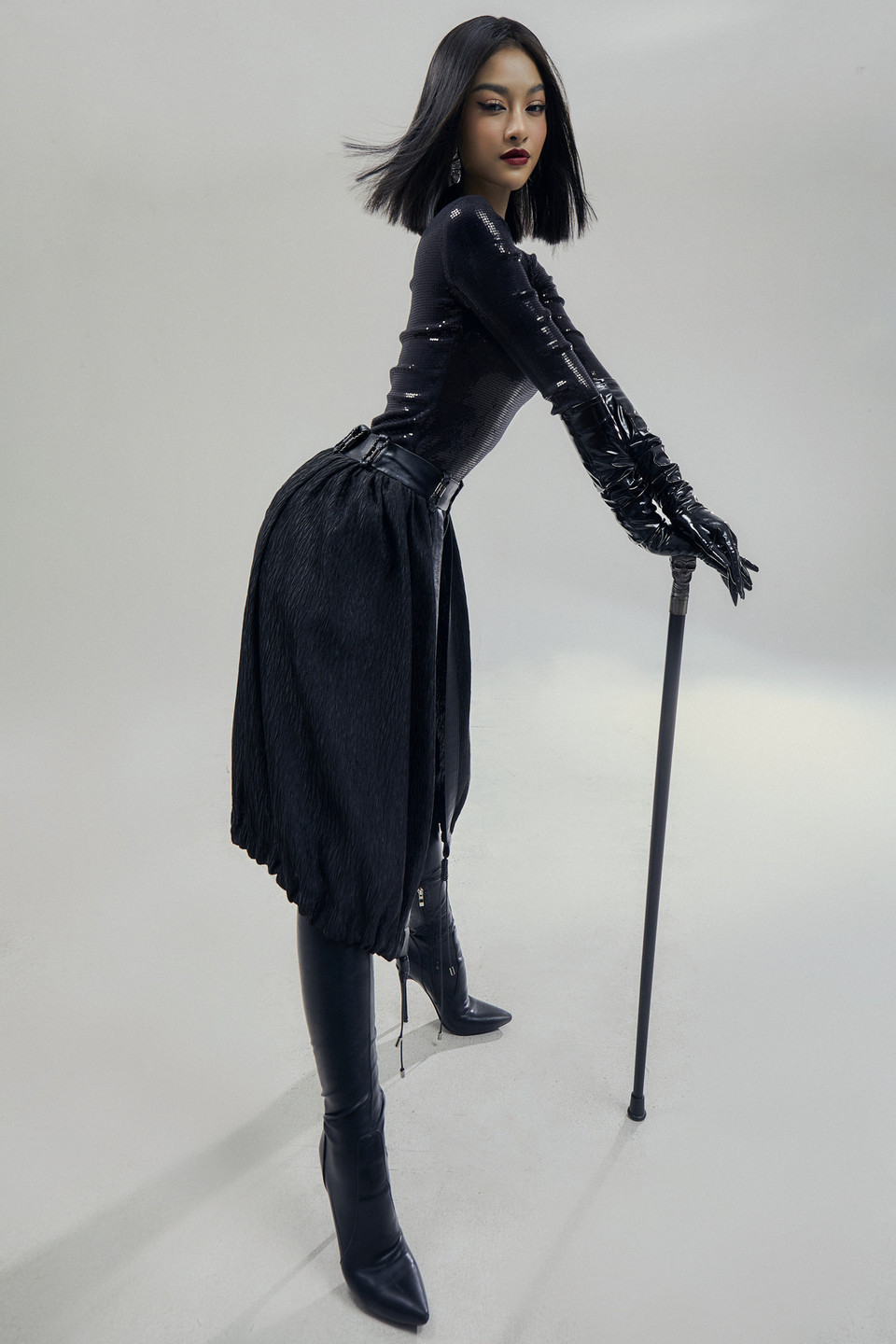 Là một nàng Hậu đa tài, người đẹp xứ Quảng không ngừng nâng cấp bản thân sao cho hoàn hảo nhất. (Ảnh: Hoàng Phúc/Vietnam+)