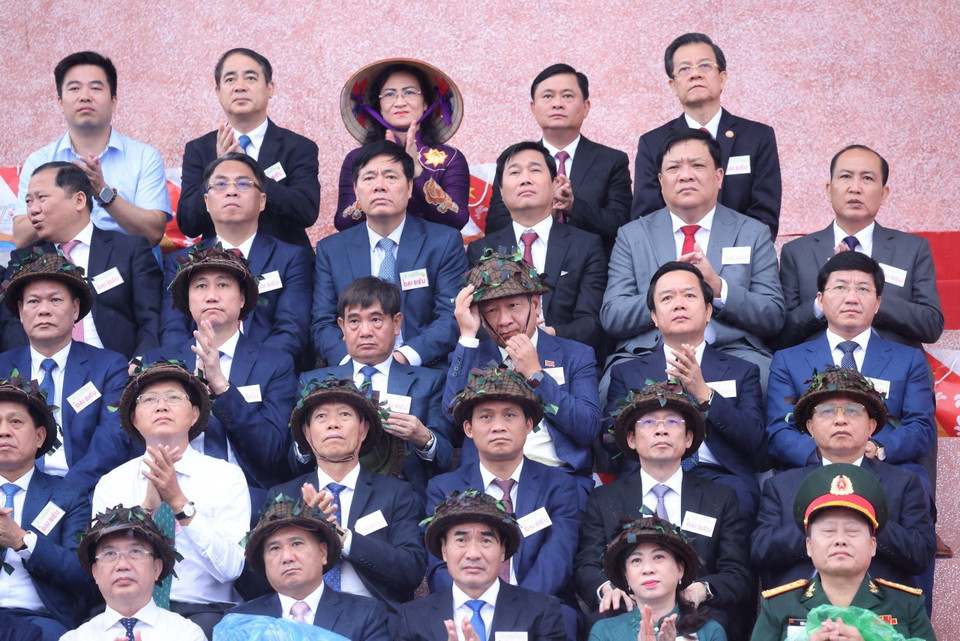 Các đại biểu tham dự lễ kỷ niệm. (Ảnh: TTXVN)