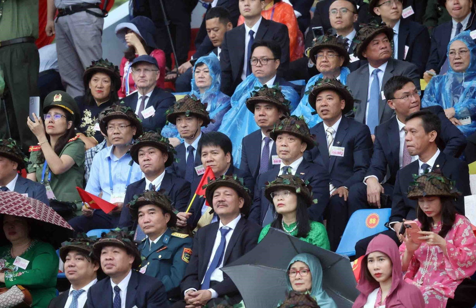 Các đại biểu dự lễ kỷ niệm. (Ảnh: Lâm Khánh/TTXVN)