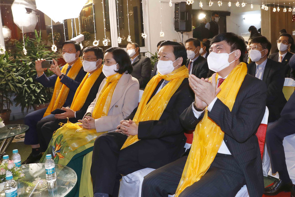 Đại biểu dự buổi gặp gỡ. (Ảnh: Doãn Tấn/TTXVN)