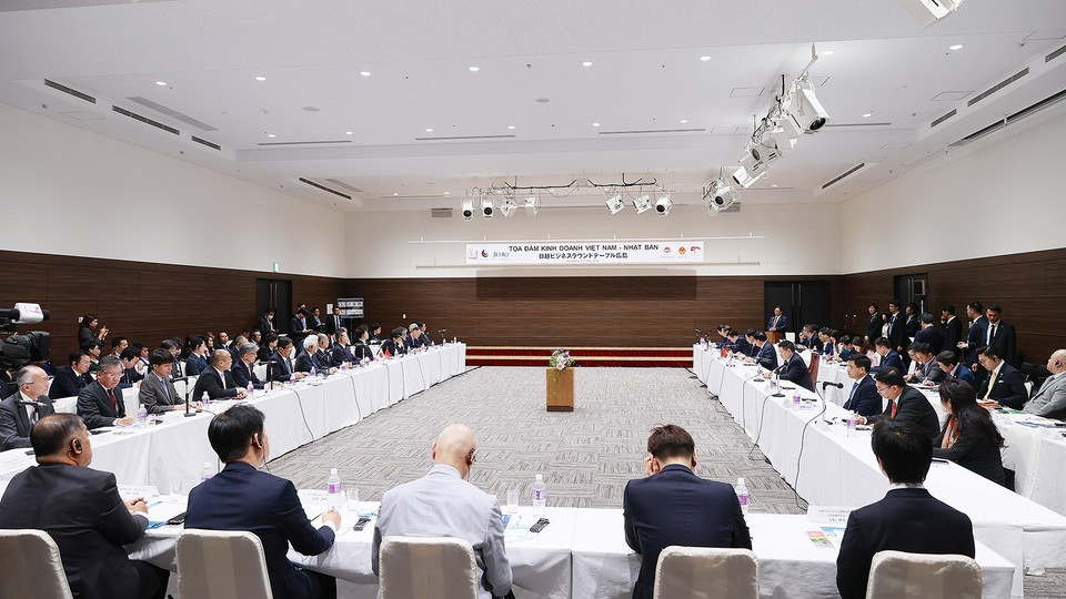 Quang cảnh Tọa đàm kinh doanh Việt Nam-Nhật Bản. (Ảnh: Dương Giang/TTXVN)