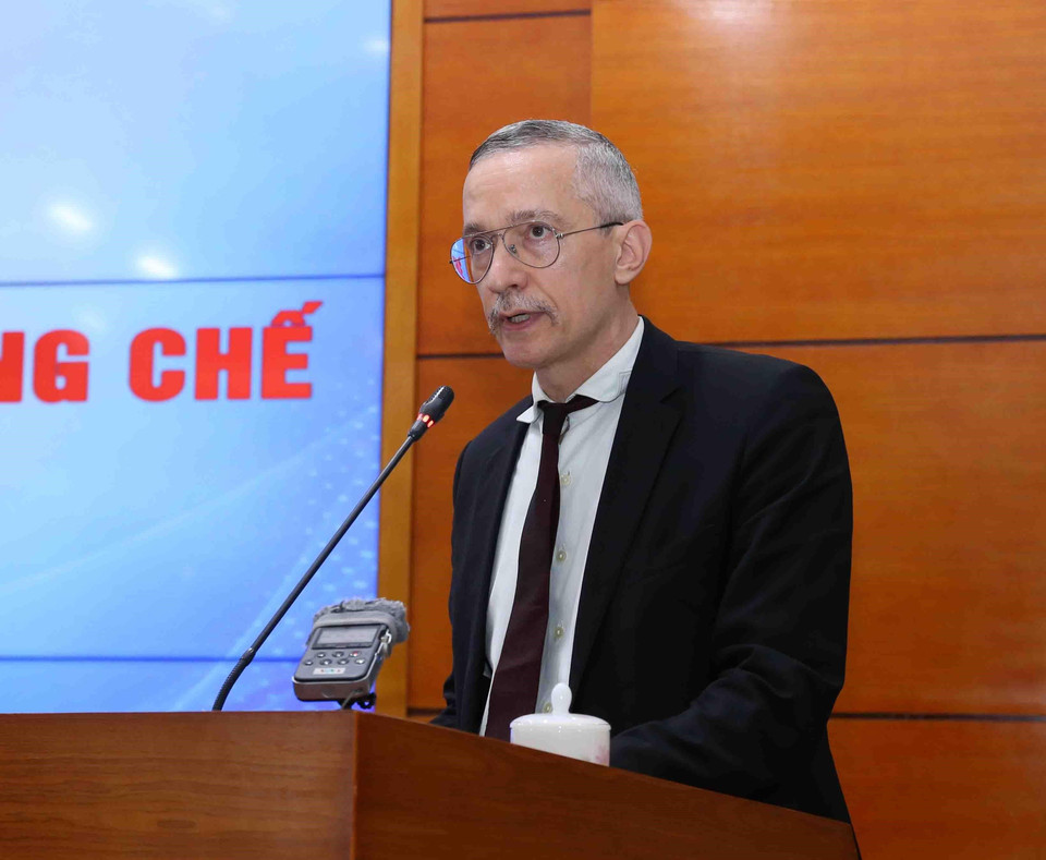 Trưởng đại diện Tổ chức Lương thực và Nông nghiệp Liên hợp quốc (FAO) tại Việt Nam Albert T. Lieberg phát biểu. (Ảnh: Vũ Sinh/TTXVN)