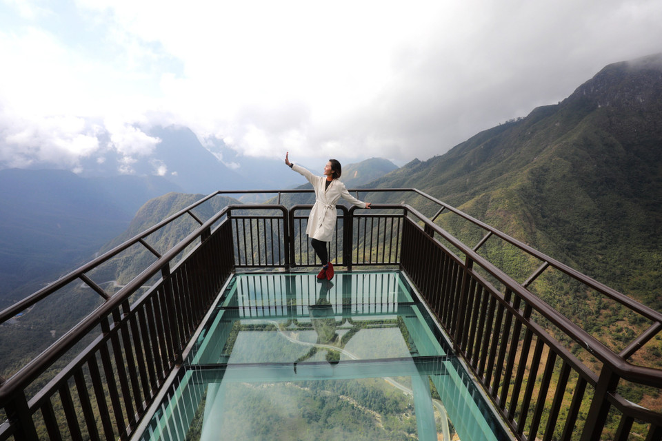 Lê Thu Hằng, top 10 Hoa hậu Hoàn vũ Việt Nam 2019. (Ảnh: CTV/Vietnam+)