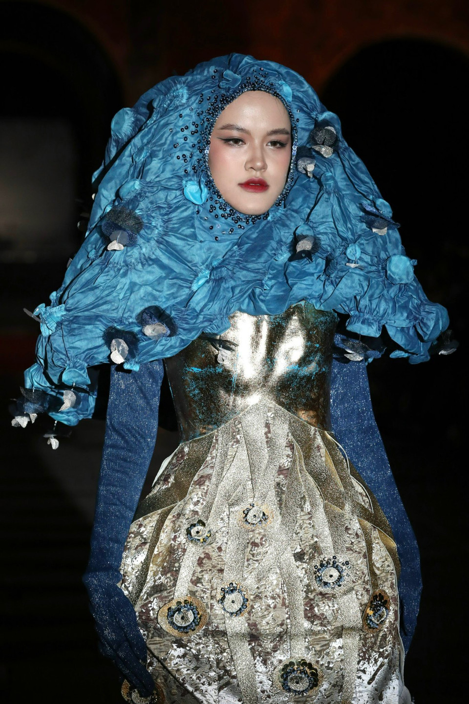 Nghệ thuật kết cườm cũng tạo nên không gian đối thoại có giá trị nhất định trong tiến trình xây dựng hòa bình tại đất nước Colombia. (Ảnh: Mai Mai/Vietnam+)