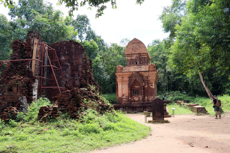Một góc Quần thể Mỹ Sơn. (Ảnh: Đỗ Trưởng/TTXVN)