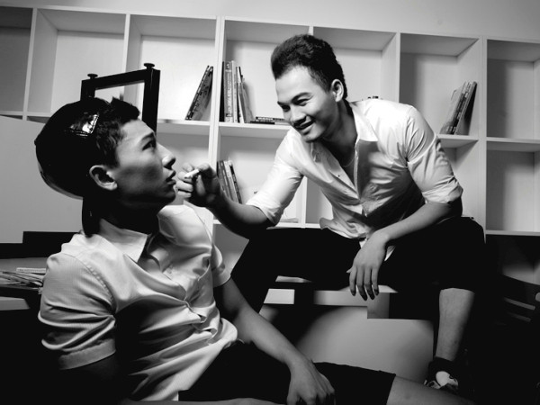 Trần Trung và Mạnh Kiên. (Nguồn ảnh: Vietnam's Next Top Model)