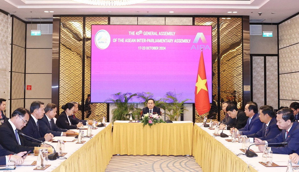 Quang cảnh buổi tiếp. (Ảnh: Thống Nhất/TTXVN)