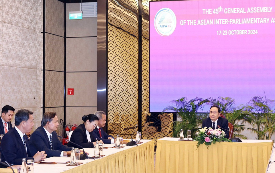 Quang cảnh buổi tiếp. (Ảnh: Thống Nhất/TTXVN)