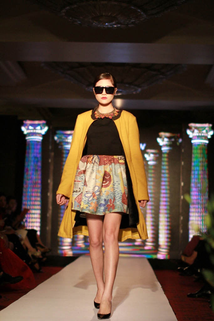 Các họa thiết độc đáo cũng chính là nghệ thuật Mosaic - ghép các mảnh gốm, sỏi đá tự nhiên, thủy tinh màu hay các vật liệu khác thành những bức tranh nổi tiếng của Italy. (Ảnh: Xuân Mai/Vietnam+)