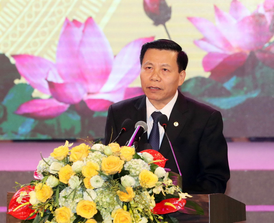 Ông Nguyễn Nhân Chiến, Ủy viên Trung ương Đảng, Bí thư Tỉnh ủy Bắc Ninh phát biểu. (Ảnh: Trọng Đức/TTXVN)