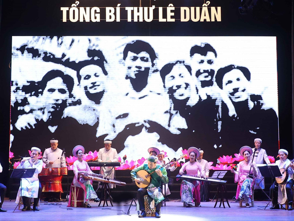 Một tiết mục trong Chương trình Nghệ thuật. (Ảnh: Thống Nhất/TTXVN)