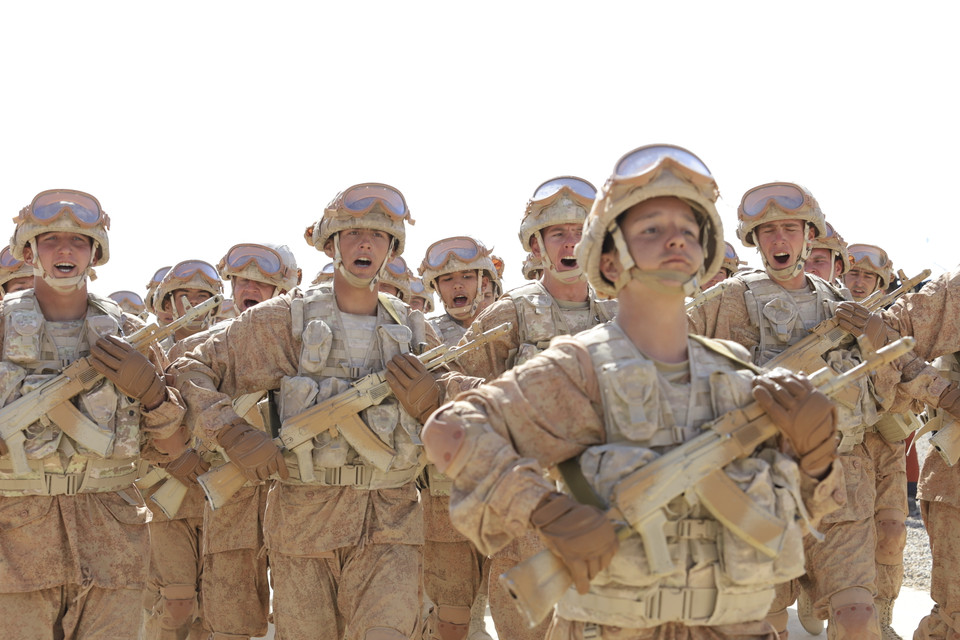 Các đội đặc nhiệm chống khủng bố của quân đội Nga.(Ảnh: Trần Hiếu/TTXVN)