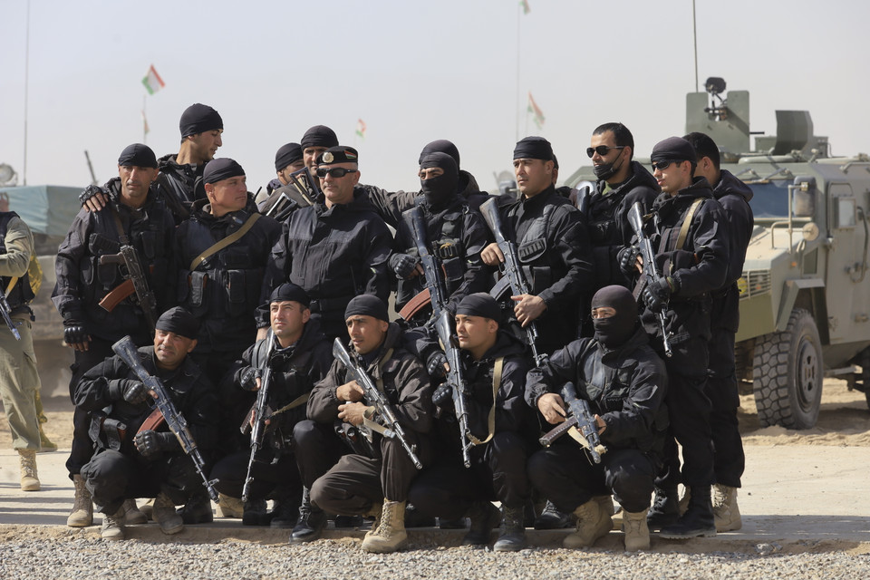 Đội đặc nhiệm chống khủng bố của Tajikistan.(Ảnh: Trần Hiếu/TTXVN)