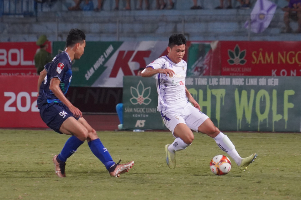 Câu lạc bộ Hà Nội tiếp đón TopenLand Bình Định trên sân nhà Hàng Đẫy trong trận đấu muộn nhất vòng mở màn giai đoạn 2 V-League 2023. (Ảnh: Việt Anh/Vietnam+)