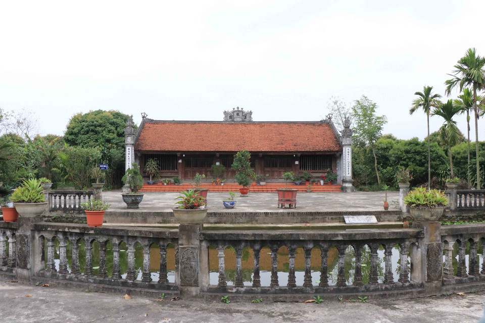 Đền Lệ Chi Viên trong Khu di tích Lệ Chi Viên, xã Đại Lai, huyện Gia Bình, tỉnh Bắc Ninh. (Ảnh: Thanh Thương/TTXVN)