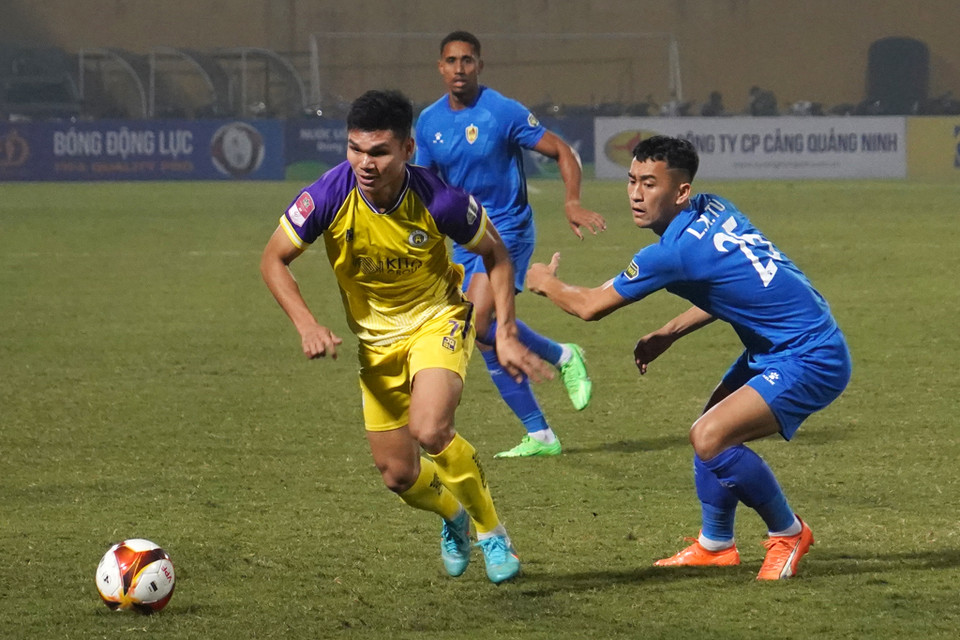 Tối 8/3, Hà Nội FC tiếp đón đội khách Quảng Nam trên sân nhà Hàng Đẫy. (Ảnh: Việt Anh/Vietnam+)