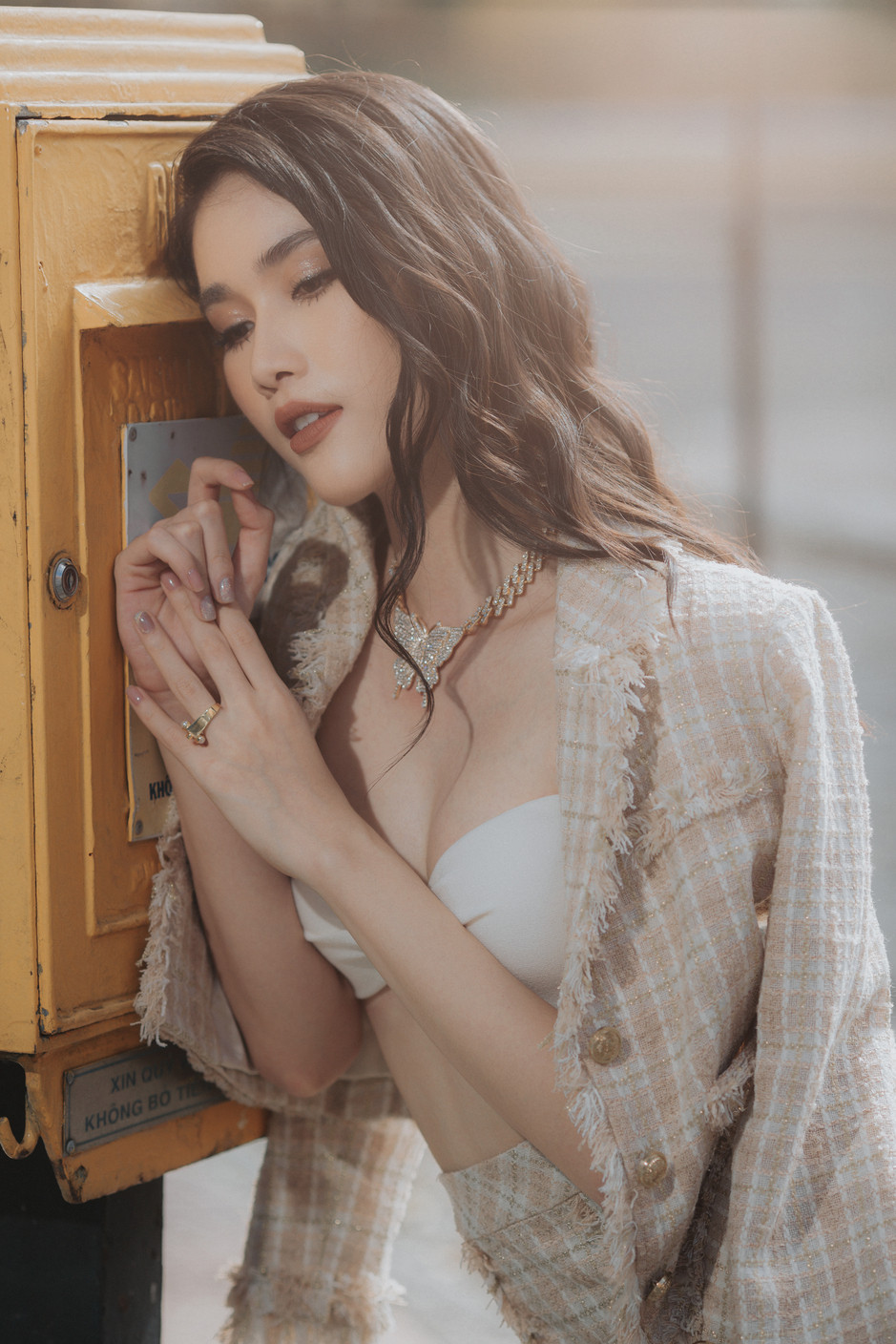  Với vóc dáng thon gọn cùng chiều cao lý tưởng, những set đồ đơn giản, năng động cũng đủ tôn lên vẻ đẹp hình thể của cô nàng. (Ảnh: CTV/Vietnam+)