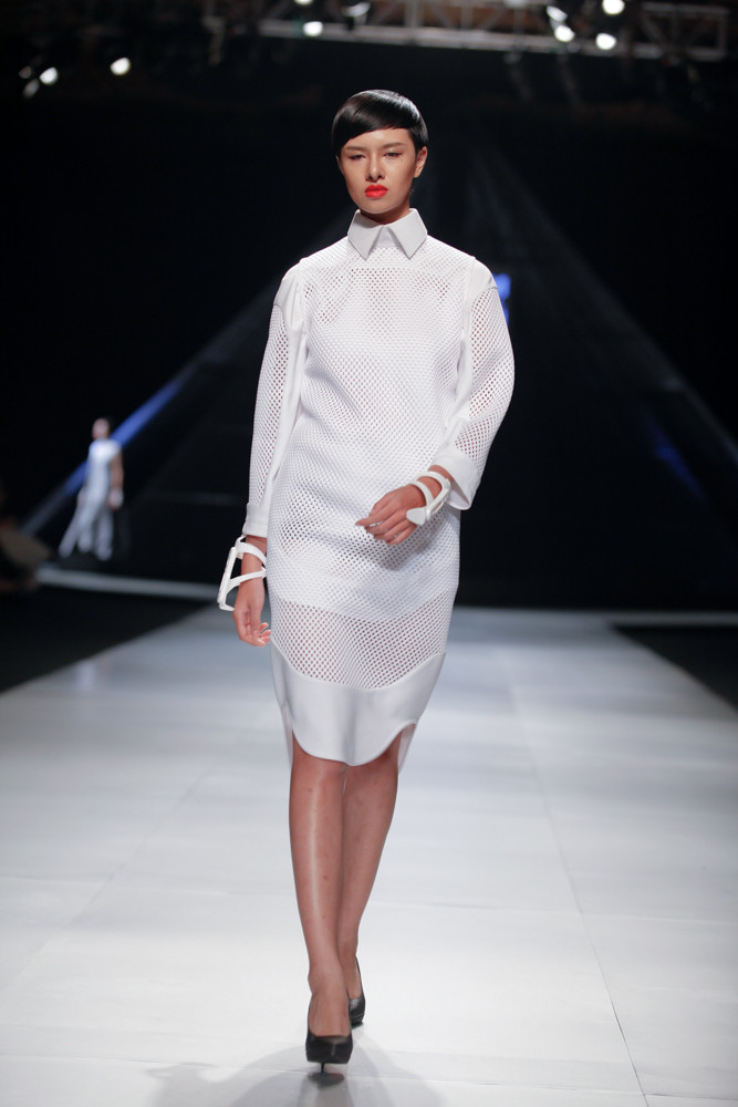 BST lần này vẫn là kỹ thuật đã từng được nhà thiết kế trẻ vận dụng thành công ở chung kết của cuộc thi Nhà thiết kế Việt Nam. (Ảnh: BTC)