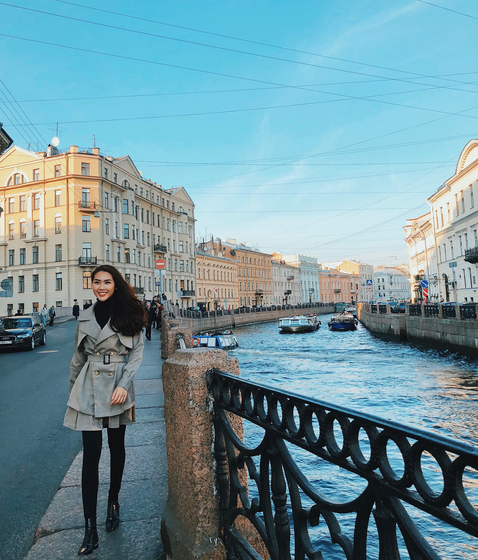 Năm 2018 thực sự là năm mà Tường Linh được đi 'đã đời' và cô cho biết rất tự hào về hành trình của mình. (Ảnh: CTV/Vietnam+)