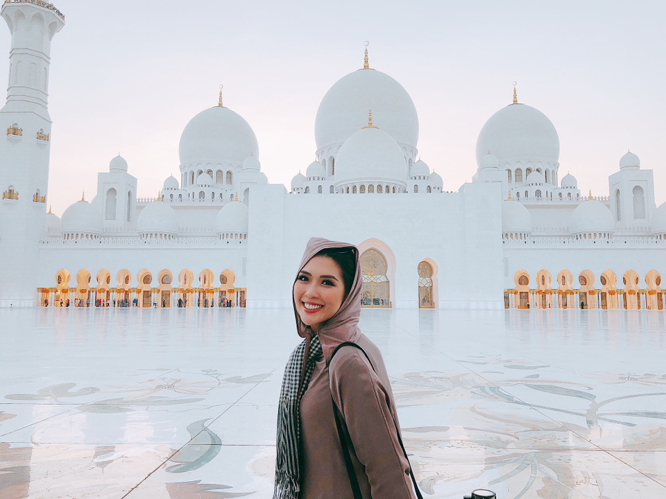 Tường Linh cho biết, năm 2018 cô thích nhất là gần như mỗi tháng được đi ít nhất 1 nước. (Ảnh: CTV/Vietnam+)