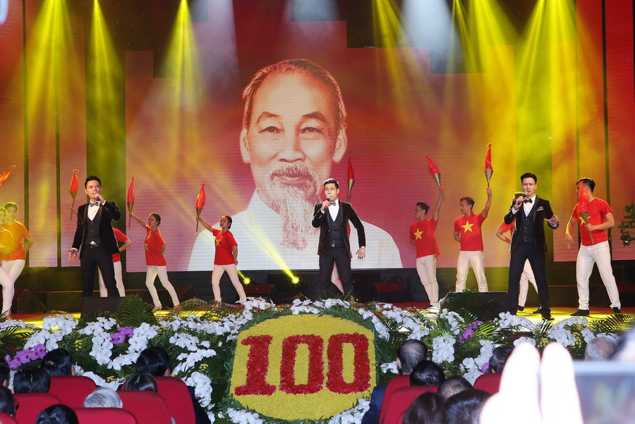 Một tiết mục trong chương trình. (Nguồn: TTXVN)