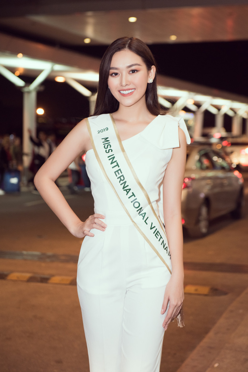 Trước khi lên đường Tường San chia sẻ: 'Đến với cuộc thi ngoài mong muốn được giao lưu, học hỏi những thí sinh đến từ nhiều quốc gia trên khắp thế giới, San rất hy vọng sẽ tỏa sáng hết mình để có thể trở thành Hoa hậu Quốc tế đầu tiên của Việt Nam.' (Ảnh: CTV/Vietnam+)