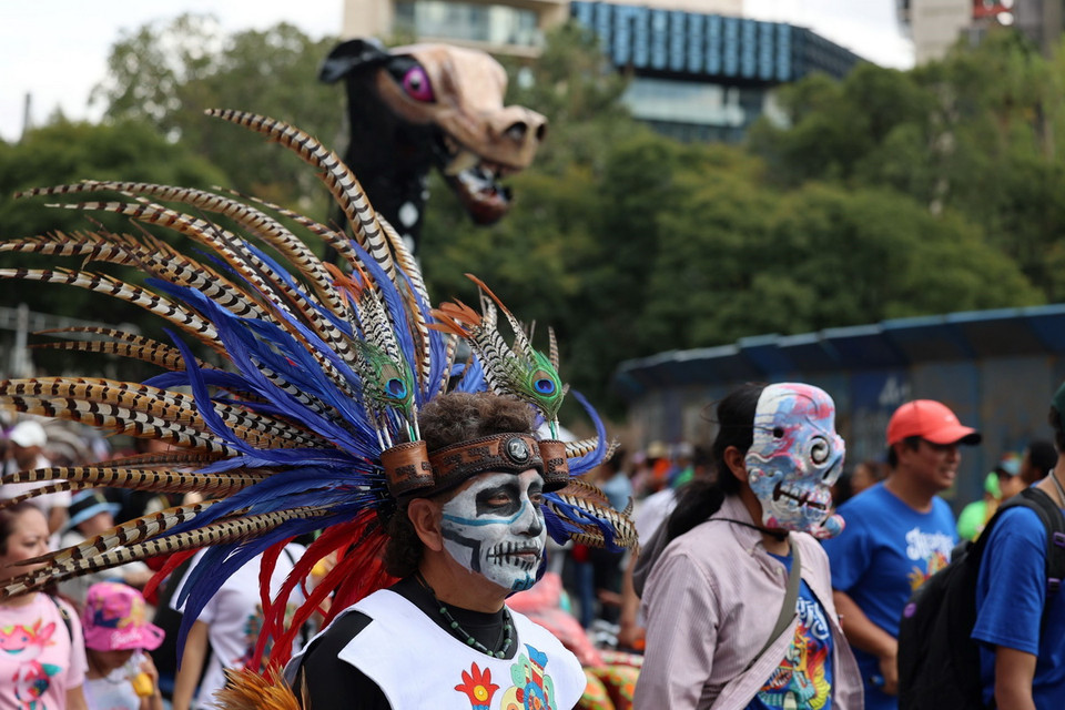Alebrijes là những sinh vật có kích thước khổng lồ trong trí tưởng tượng dân gian của Mexico. (Ảnh: Phi Hùng/TTXVN)