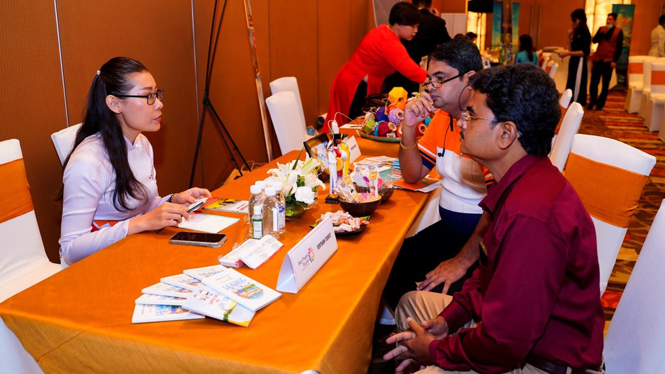 Hoạt động kết nối doanh nghiệp giữa hai quốc gia. (Ảnh: Vietnam+)