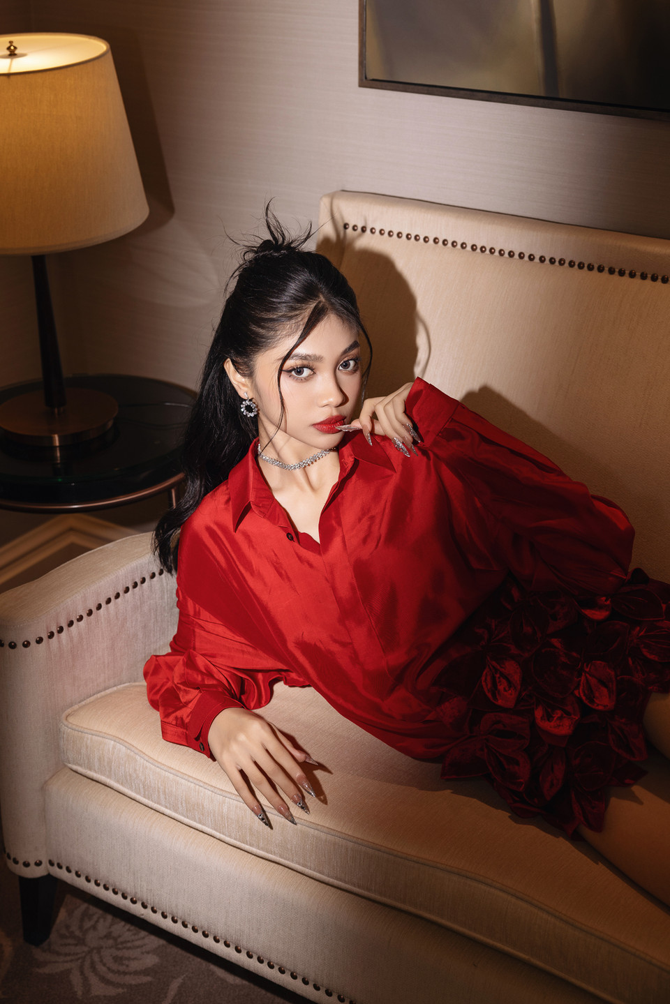 Sau 6 tháng đảm nhận danh hiệu Á hậu 2 Miss World Vietnam 2023, nhan sắc Minh Kiên ngày càng hoàn thiện. (Ảnh: CTV/Vietnam+)